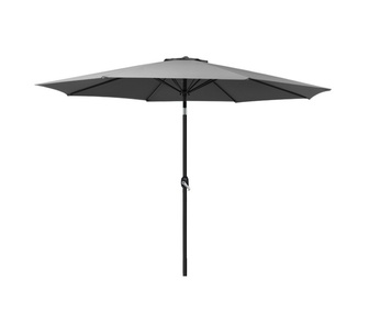 Aarush 2.7m Charcoal Sun Patio UV Outdoor Umbrella