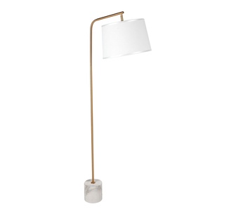 Rakki Marble Floor Lamp Brass