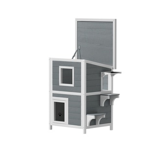 Razzie 56x52x82cm Grey Wooden Pet House