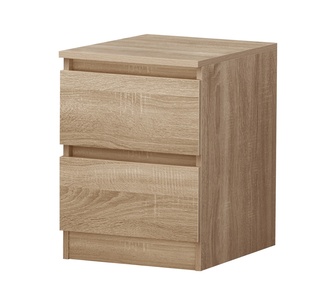 Ralva 2 Drawer Wood Bedside Table
