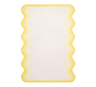 Raviel 220cm x 150cm Yellow Washable Rug