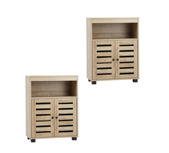 Rawson Set of 2 Shoe Cabinet Natural