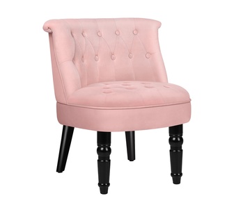 Rayan Pink Velvet Wingback Armchair