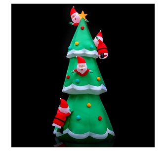 Holly Jolly 5M Santa Tree Christmas Inflatable Green
