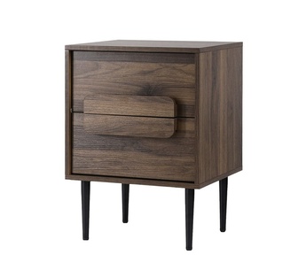 Rencie Walnut Bedside Table