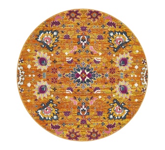 Renan 240x240cm Rust Round Rug