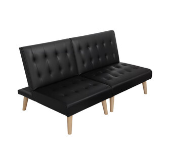 Renara 2 Seater Black Sofa Bed