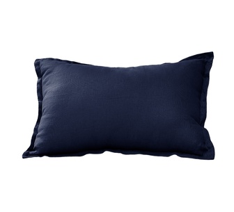 Rienne Washed Linen Cushion Indigo Blue 40x60cm