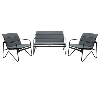 Rhina 4 Seater Outdoor Lounge Set Grey