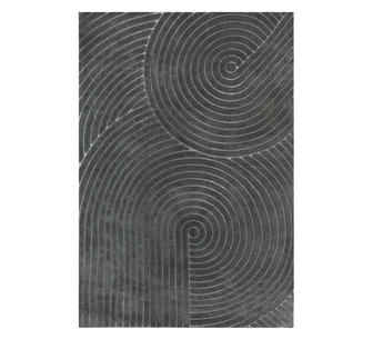 Riven 200x290cm Machine Washable Rug Textured Grey