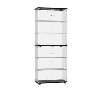 Robina 6-Tier 2 Doors LED Black Display Cabinet