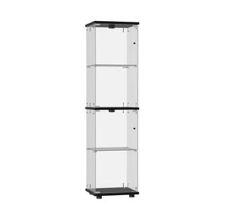 Robina 4-Tier LED Black Display Cabinet