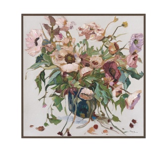 Romance Canvas Painting White