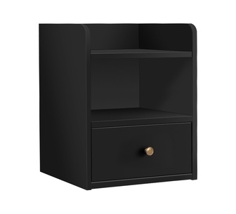Bonjo Black Bedside Table