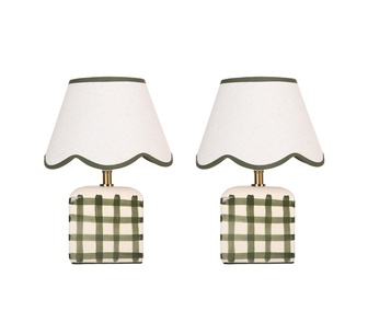 Ronny Ceramic Table Lamp Green| Set Of 2
