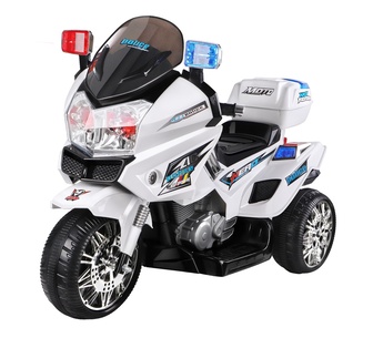 Ronin White Kids Ride On BMW Inspired Motorcycle