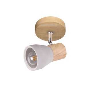 Rosalie 1 Light Spot Light Cement