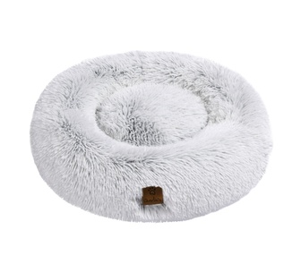 Roundy 90cm White Dog Bed