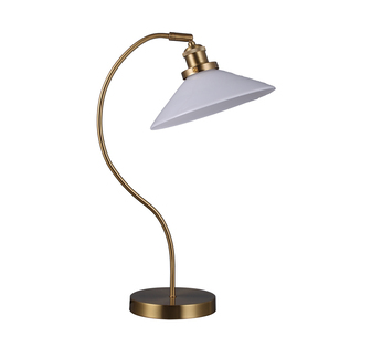Rowan Glass Table Lamp White