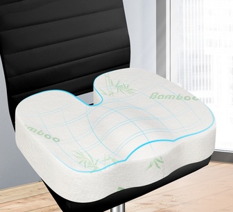 Roya White Memory Foam Posture Pillow