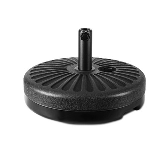 Aarush 51cm Black Outdoor Umbrella Base Round Stand Pod