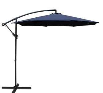 Aarush 3m Navy Outdoor Cantilever Beach Garden Umbrella