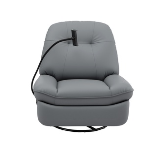 Rwanda Grey Rocking Recliner Chair with USB Ports