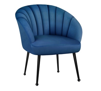 Ryanville Blue Velvet Armchair