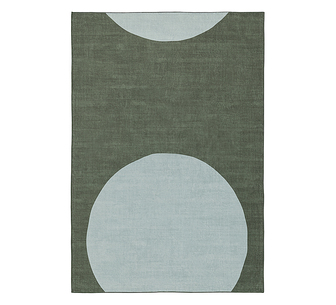 Samos Printed Green/Blue Washable Rug 370x270cm