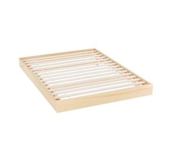 Sangria LED Floating Wooden Double Bed Base