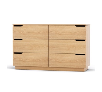 Sanny Oak Chest of 6 Drawers