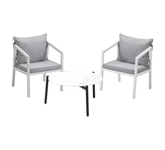 Sandridge 3 Piece Outdoor Lounge Set White