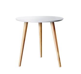 Sarvine 50cm Round White Coffee Table