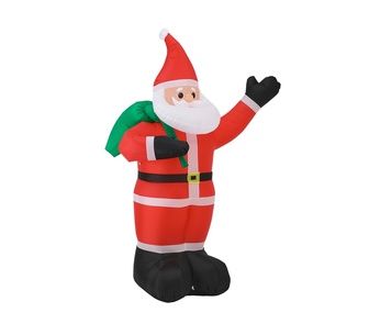 Twinkletown Christmas LED Inflatable Santa 2.4M Multi