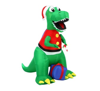 Twinkletown Christmas LED Inflatable Dinosaur Multi