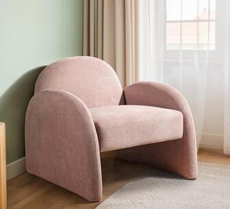 Selene Arched Armchair Rose Tan