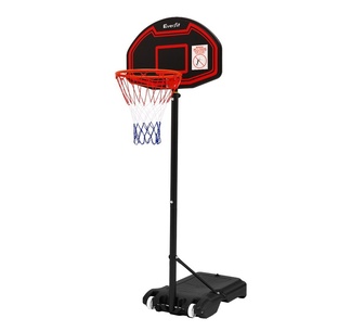 Senna 210cm Black Adjustable Basketball Hoop Stand