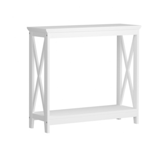 Serenah 2-Tier White Console Table