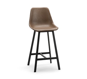 Set of 2 Castle Brown Bar Stools