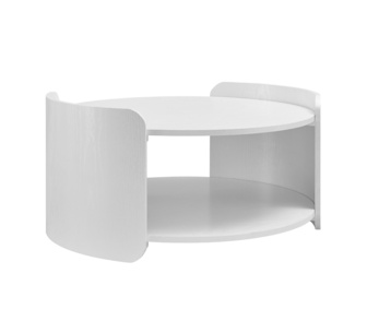Severin Round White Coffee Table