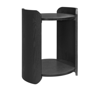 Severin Round Black Side Table