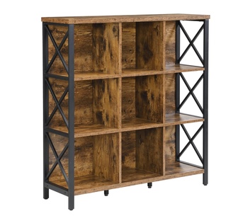 Seyfreid 9 Cube Bookcase Rustic Brown