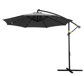 Aarush LED 3m Outdoor Cantilever Umbrella Beach Garden Patio