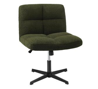 Sheba Armless Office Chair No Wheels Green