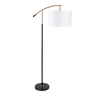 Shery Marble Floor Lamp Black/Brass