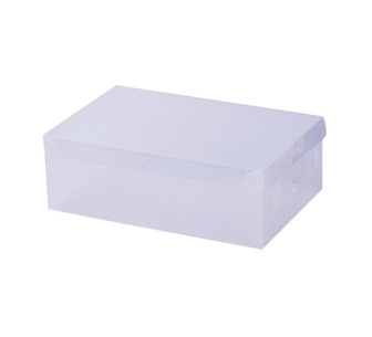 Shuvi 20 Pieces Foldable Stackable Clear Shoe Box