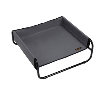 Siesta High Walled Outdoor 85cm Black Dog Bed