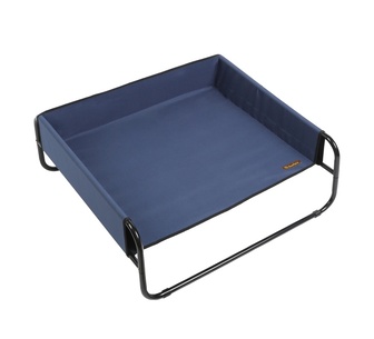 Siesta High Walled Outdoor 100cm Blue Dog Bed