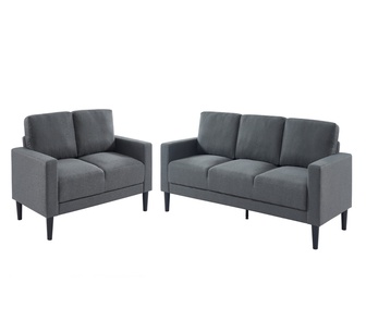 Silvus 2 and 3 Seater Grey Sofa Bundle