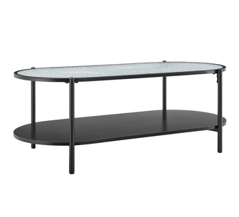 Silo Oval Coffee Table Black